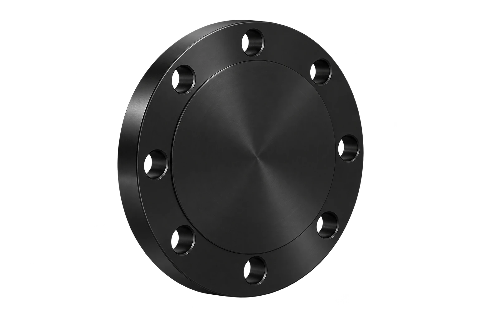 Black blind flange