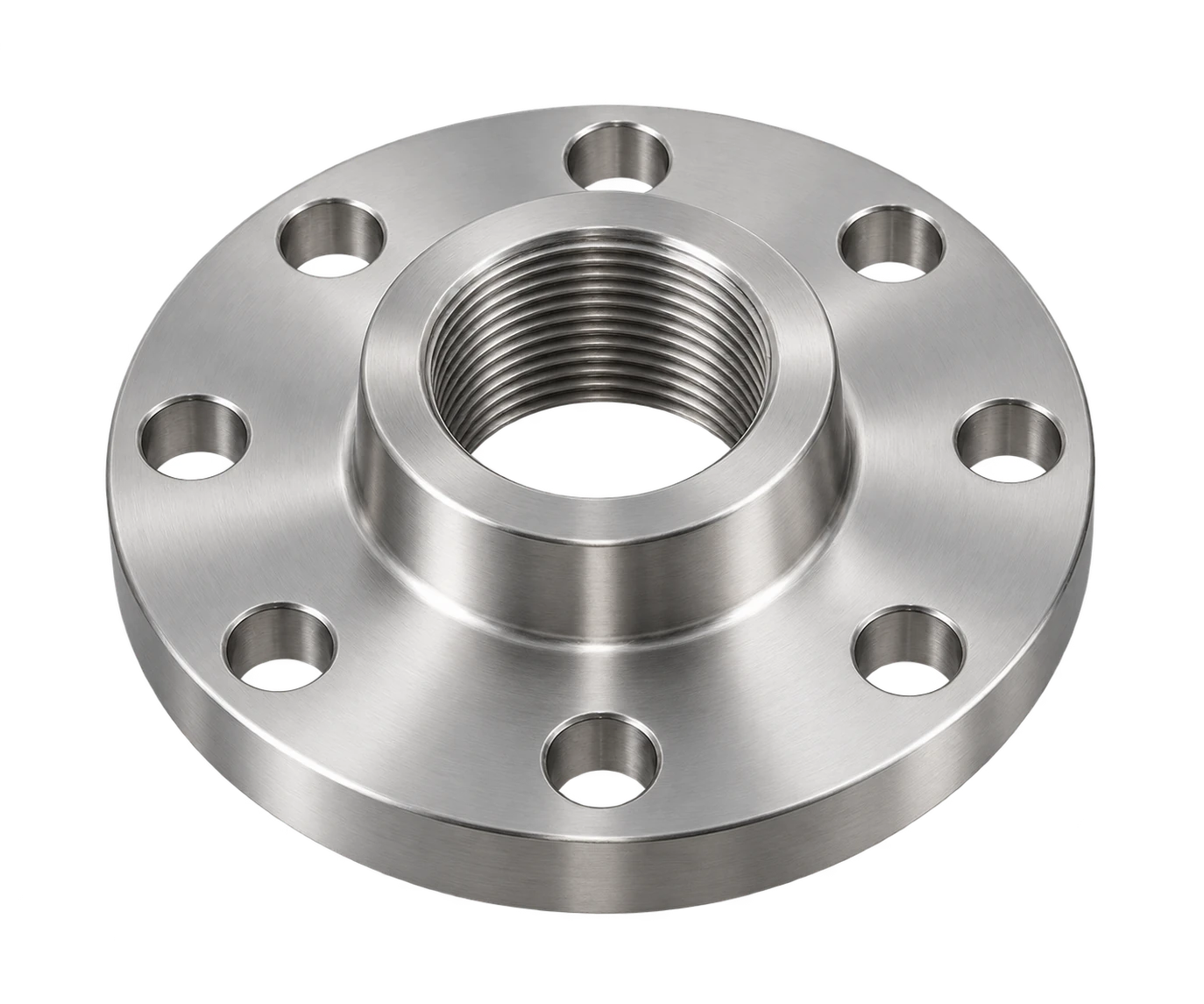 Stainless steel threaded flange