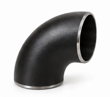 90° Butt-Weld Elbow — Black Carbon Steel